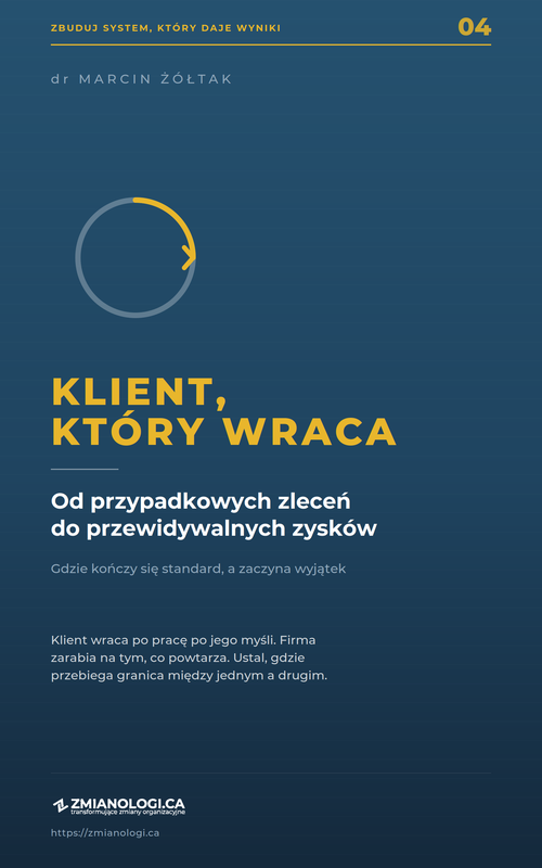 KLIENT, KTÓRY WRACA — okładka