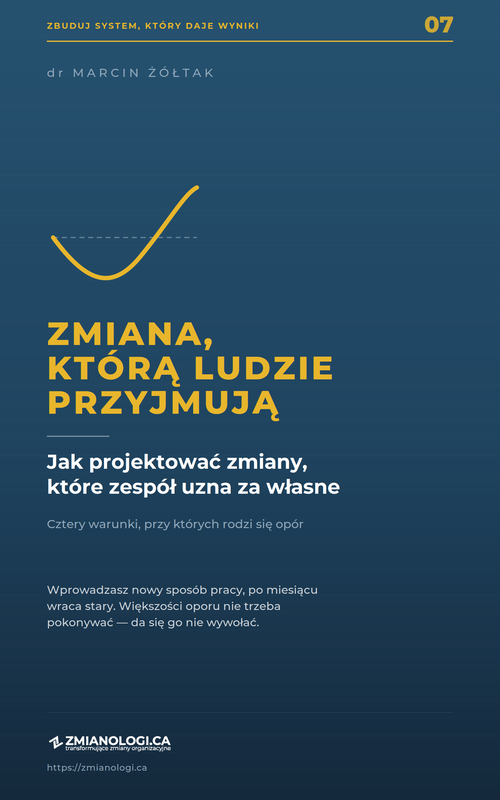 ZMIANA, KTÓRĄ LUDZIE PRZYJMUJĄ — okładka